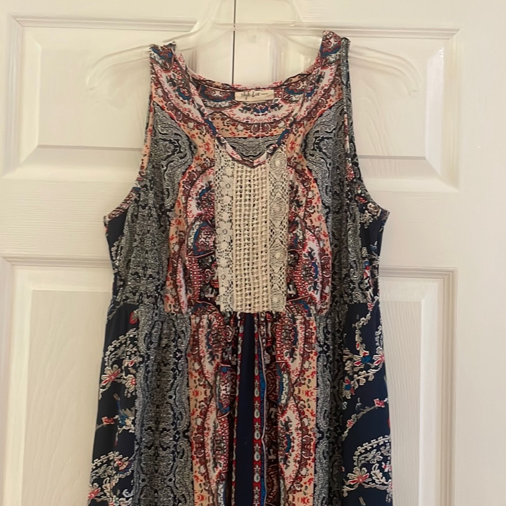 Macy’s petite maxi dress. Worn once, no signs of wear.